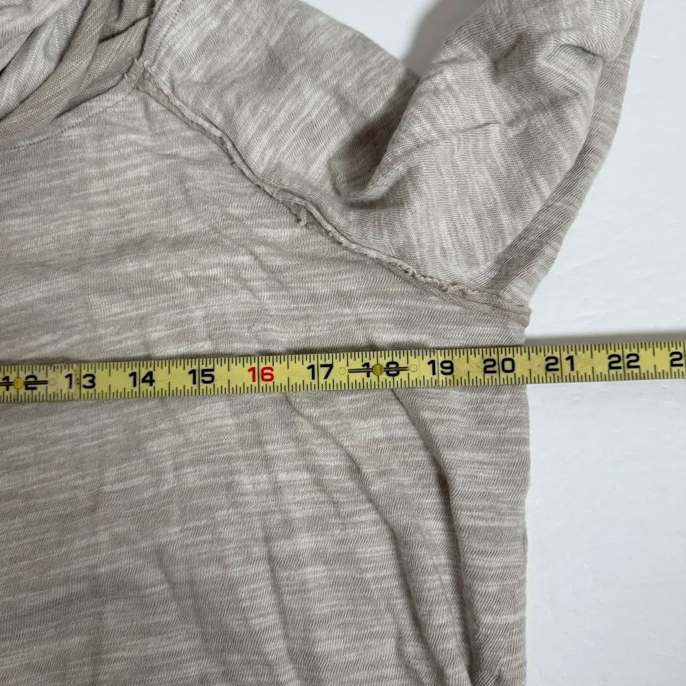 FP Beach Cowl Neck‎ Pullover Top Long Sleeve Comfy Casual Heathered Gray OS - Picture 6 of 7